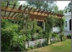 حیاط های خاص و جذاب با استفاده از داربست باغی